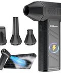 Beast Mode Powerful Cordless Air Duster With 180000 RPM Turbo Fan Rechargeable Electric Blower 3 Gear Turbo Pure Black