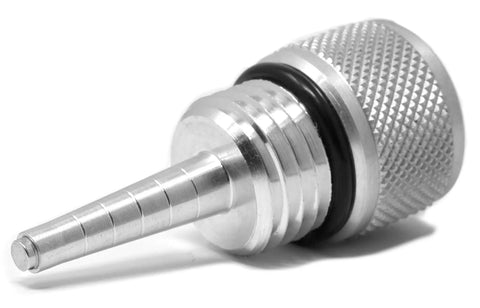 Extra Large Magnetic Oil Dipstick With M27-3.0 Threading For Generators, black, industrial-strength magnetic tip, side view