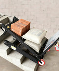 Heavy Duty Electric Stair Climbing Dolly With 2000W Brushless Motor for moving bricks and bags of cement up stairs.