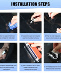 Installation steps for using 2 Pack Windshield Repair Kit With Glass Repair Liquid For Quick Fix Of Cracks And Rock Chips