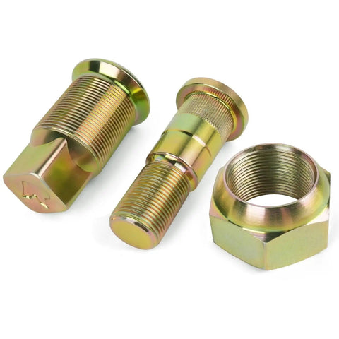 Sweet 6PC Wheel Nuts Stud Kit Fits Rear Left Side For Isuzu NPR NPR HD NQR NRR Trucks Replaces 8-97147-614-2 And 8-97359-810-0 Plugs Right In. zinc-plated wheel studs and nut