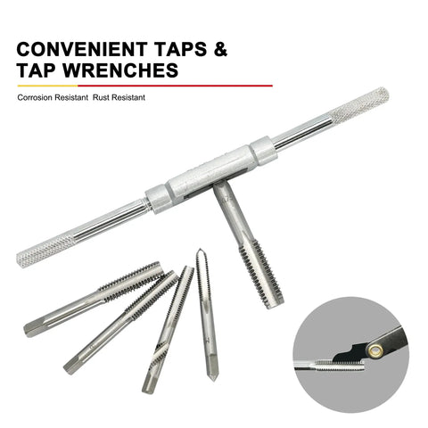 110 Piece Tap And Die Set With Storage Case For Metric Threads M2 To M18 Includes Taps Dies Holders And Wrench Pro Grade Shop Ready Tool Kit For Garage Workshop And Mechanical Projects
