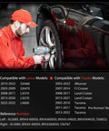 Technician installing Bulletproof Set Of Four Front And Rear Abs Wheel Speed Sensors For Lexus Gx460 Gx470 Lx570 And Toyota 4Runner Tacoma Fj Cruiser.