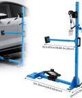 Dent Repair Puller Kit With 1763 Lbs Pulling Power shown next to car, adjustable height 10-160 cm, heavy duty tool