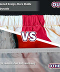 Comparison showing Vintage Patriotic American Flag Picnic Table Cover Set With Bench Covers vs other less durable covers.