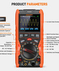 Close-up of Handheld 3 In 1 Oscilloscope Multimeter And Waveform Generator With 12MHz Bandwidth 50MSaPerS Sampling USB Lab Scope.