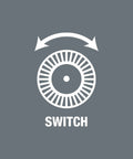 Illustration of a switch mechanism for Zyklop 8100 SA 4 Ratchet Set With 1 Quarter Inch Drive, 41 Piece All In One Master Kit