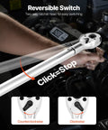 Three Quarter Inch Drive Torque Wrench With 100 To 600 Ft Lb Range And 136 To 814 Nm Calibration Certificate Included, 48 Inch Length