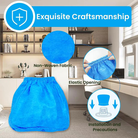 12 Pack VRC2 Cloth Filter Replacement For 1.5 To 3.2 Gallon Wet Dry Vacuums Fits Armor All AA155 AA256 AA255 with non-woven fabric