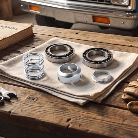 Upgrade Your Ride With Durable Tilt Steering Column Upper Bearing Kit 119586 Perfect For Chevy Camaro Blazer S10 Firebird Direct Fit High Strength Steel Made To Handle Rough Roads And Keep Your Steering Smooth As Butter No Faff Just Pure American, bearing kit parts