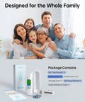 Ultra Fast Digital Ear Thermometer For Adults And Kids With Storage Case One Second Readings Clinically Verified Core Temp Accuracy Easy To Use Kid Friendly Clear Color Display Pocket Ready For Home Use, family and contents