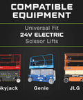 Compatible equipment for 24V Lead Acid Battery Charger For Genie SkyJack JLG Scissor Lift Forklift Electric Pallet Jack And Floor Scrubber