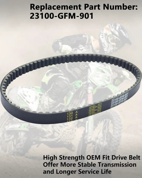 High Performance Drive Belt For Honda Lead 110 NHX110 Scooter CVT Transmission V Belt Fits 2008-2015 Models Replace 23100-GFM-901 on display.