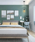 Industrial Mini Pendant Light Kit with E26 E27 Base Edison Vintage Style Black Cord Hanging Fixtures in modern bedroom