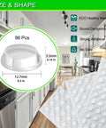 Clear Self Adhesive Cabinet Bumpers Shield Furniture From Harsh Door Slams And Cut Down Household Noise Soft Silicone Rubber Pads deliver rock solid grip and protect surfaces.