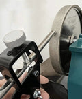 320 Grit Aluminum Core Grinding Wheel For Sharpening Woodturning Tools And High Speed Steel Tools, 6 Inch Diameter shown