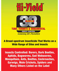 Label of 38 Plus Turf Termite And Ornamental Insect Control Outdoor Lawn Barrier Spray with pest list