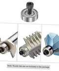 Top Mounted Router Bit Bearings Accessory Kit With Ball Bearing Guide For High Performance Water Resistant Design Repair And Upgrade