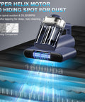 Mattress Vacuum Cleaner With UV C Light And Ultrasonic Tech Hyper Helix Motor Delivers Beast Mode Suction And 33,000 RPM Tapping