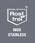 Rostfrei logo indicating rust-resistant material, relevant to Stainless Hex Key Set With L Keys And Hex Plus Tips, 9 Piece Allen Wrench Kit