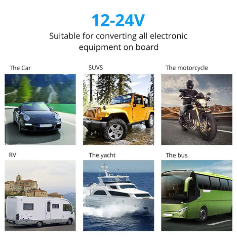 Vehicles showcasing compatibility with 8 Gang Waterproof Toggle Rocker Switch Panel With Blue LED Indicator 12V 24V Marine Grade Kit