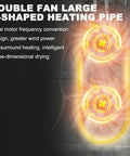 Double fan large U-shaped heating pipe design for Top-Shelf Commercial Food Dehydrator With 16 Stackable Trays.