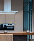 Modern kitchen with Gold Cabinet Pulls 30 Pack 5 Inch Modern Square Brushed Brass Drawer Handles For Kitchen Cabinets