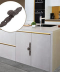 Vintage Cast Iron Drawer Pulls For Wardrobe And Cabinets shown on modern kitchen cabinets