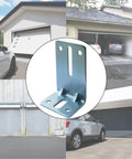 Beefed Up 8 Pack Garage Door Track Jamb Brackets J6 Heavy Duty 12 Gauge Steel Reinforcement Set installed on garage doors