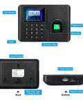 Biometric Fingerprint Time Clock For Employees With No Monthly Fees, Fast In And Out System, LCD, fingerprint, PIN keypad