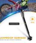 Adjustable Dirt Bike Kickstand With Three Level Height And 15mm Per Level Tilt For Beta RR 2T And XTrainer 250 Racing 125 200 250 300 From 2013 To 2024 See Fitment For Gnarly Trails Black with anodized rustproof surface.