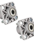 Straight Swap Aluminum Front Wheel Hub Assembly for EZGO RVX Golf Cart 2008 Up Gas Electric Set of Two Heavy Duty close-up view