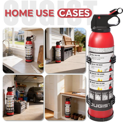 Two Pack Portable ABC Fire Extinguisher Spray For Home And Car 1.32 Lb Each Quick Acting Fire Suppression in various home settings