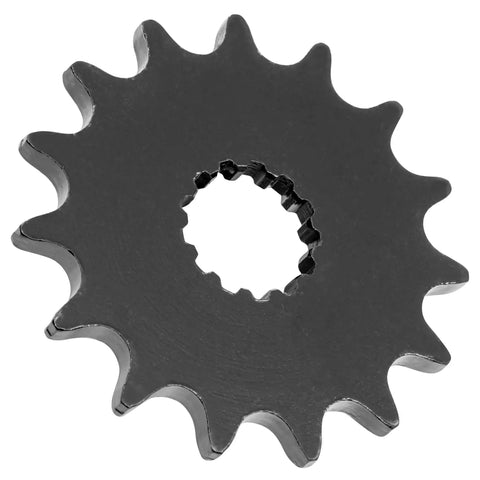 Close-up of front sprocket from Red Drive Chain And Sprocket Kit For Kawasaki Ninja 650R EX650A 2006 2008 And EX650C 2010 2011 With Master Link