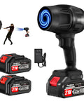 Cordless Handheld Leaf Blower With Turbo 450000 RPM High Speed Motor Beastly Jet Airflow Two Batteries And Charger