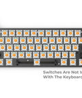 Level Up Your Gaming Setup With This Fresh Sixty Percent Compact Keyboard Kit Featuring sick RGB backlighting on a black aluminum plate.