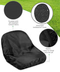 Universal Lawn Mower Seat Cover That Seriously Shields Cushions From Sun Moisture And Wear Outdoor Weather Defense material close-up