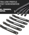 Right Angle Torx Screwdriver Set 5 Piece Bent Offset Tools for Tight Spaces with visible angled tips and labels