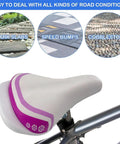 Comfy Kids Bike Seat Replacement For 12 14 16 18 Inch Bikes Soft Foam Saddle With Back Handle Fits 22mm Seatpost
