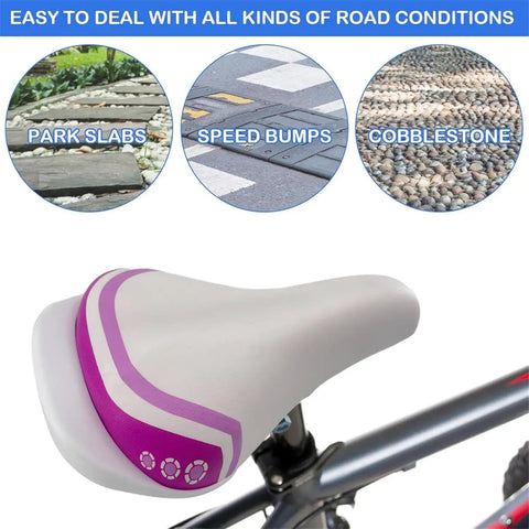 Comfy Kids Bike Seat Replacement For 12 14 16 18 Inch Bikes Soft Foam Saddle With Back Handle Fits 22mm Seatpost