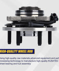 Front Wheel Bearing And Hub Assembly 515046 Fit For 2004 2005 Ford F150 Heritage Front 4WD With 6 Lug Bolts And ABS Reliable