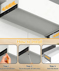 Lock In That Smooth Storage With Twelve Inch Bottom Mount Drawer Slides Heavy Duty Metal Sliding Rail Pair For Quiet Gliding Operation And Pro Level Install installation steps for metal drawer slides.