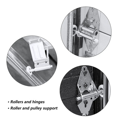 Garage Door Hinge And Roller Tune Up Kit For 8x7 Doors Built To Last Steel Hinges With Zinc Finish Nylon Rollers Details