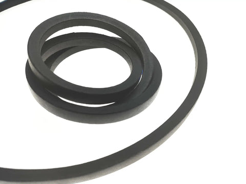 Heavy Duty Rubber V Belt Set 1/2 X 56Inches Twin-Pack For A54 And 4L560 Machines Replacement Drive Belts Durable Industrial Grade V Belts 2 Pieces Today, coiled