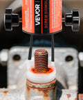 Induction Heater Bolt Removal Kit 1500W 110V Magnetic Induction Heating Tool on rusted bolt with glowing coil