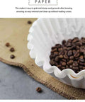 Large 12 Cup Commercial Coffee Filters Pro Quality All Natural Big And Tall Filter Set with coffee beans inside
