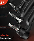 Beefed-Up Heavy Duty Front Steering Linkage Drag Link Tie Rod Kit For Dodge Ram 1500 2006 To 2008 Extended Crew Cab 4WD Ram 2500 2003 To 2010 Ram 3500 2003 To 2010 And Ram 2500 2011 To 2013 4WD, steel ball stud