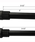 Two Hitch Pin Lock Set For One Half And Five Eighth Inch Receivers With One Shared Keyed Alike Lock Anti Theft Weatherproof Trailer Hitch Lock For Class I Through V Easy To Use And Built Tough showing pin measurements.