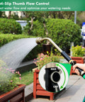 Your Go To 24 Inch Watering Wand With Gentle Rain Shower Sprayer And Thumb Flow Control watering plants in garden