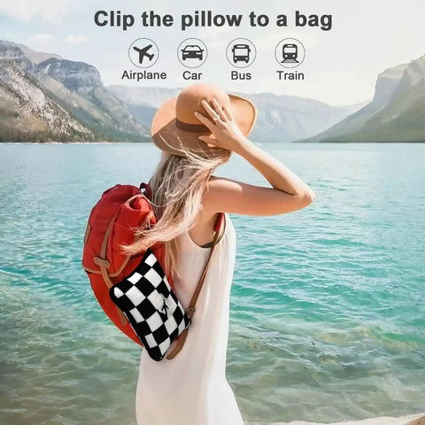 2 In 1 Travel Blanket And Pillow Set With Convertible Pillowcase Lightweight Microfleece Comfort For Airplane And Road Trips On The Go Includes Hand 